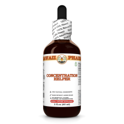 Concentration Helper Liquid Extract, Lemon Balm Leaf, Valerian Root, Ginkgo Leaf Tincture Herbal Supplement