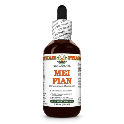 Mei Pian (Cinnamomum Burmannii) Tincture, Certified Organic Dried Bark And Leaf ALCOHOL-FREE Liquid Extract