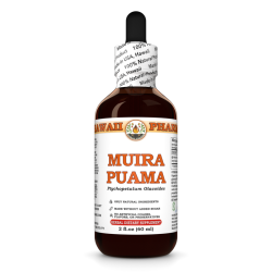 Muira Puama Liquid Extract, Organic Muira Puama (Ptychopetalum Olacoides) Tincture