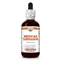 Mexican Tarragon Liquid Extract, Organic Mexican Tarragon (Tagetes Lucida) Dried Steams and Flower Tincture