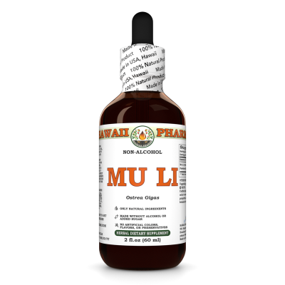 Mu Li Alcohol-FREE Liquid Extract, Oyster (Ostrea Gigas) Powdered Shell Glycerite