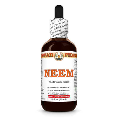 Neem Liquid Extract, Organic Neem (Azadirachta indica) Dried Leaf Tincture