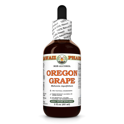 Oregon Grape Alcohol-FREE Liquid Extract, Oregon Grape (Mahonia aquifolium) Dried Root Glycerite