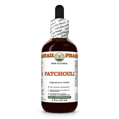 Patchouli Alcohol-FREE Liquid Extract, Organic Patchouli (Pogostemon Cablin) Dried Leaf Glycerite