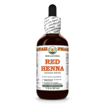 Red Henna (Lawsonia Inermis) Tincture, Dried Leaf Powder ALCOHOL-FREE Liquid Extract