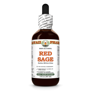 Red Sage Alcohol-FREE Liquid Extract, Red Sage (Salvia Miltiorrhiza) Dried Root Glycerite