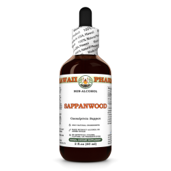 Sappanwood (Caesalpinia Sappan) Glycerite, Organic Dried Heartwood Alcohol-Free Liquid Extract, Su Mu, Glycerite Herbal Supplement