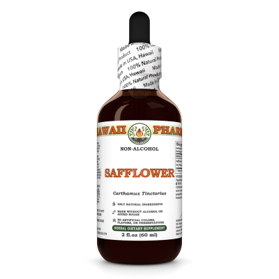 Safflower Alcohol-FREE Liquid Extract, Safflower (Carthamus Tinctorius) Dried Petals Glycerite