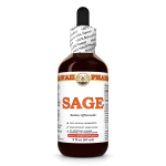 Sage Liquid Extract, Organic Sage (Salvia Officinalis) Dried Leaf Tincture