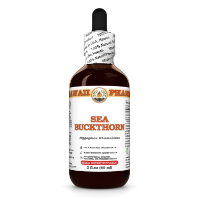 Sea Buckthorn (Hippophae Rhamnoides) Tincture, Certified Organic Dried Berry Liquid Extract