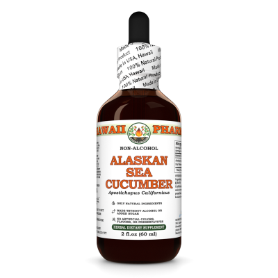 Alaskan Sea Cucumber Alcohol-FREE Liquid Extract, Alaskan Sea Cucumber (Apostichopus Californicus) Glycerite
