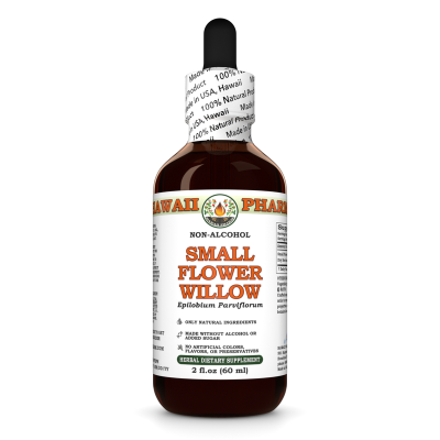 Small Flower Willow (Epilobium Parviflorum) Tincture, Dried Herb ALCOHOL-FREE Liquid Extract