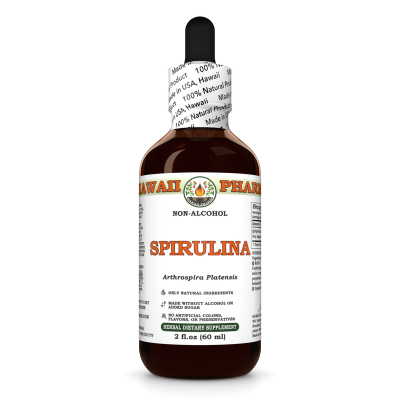 Spirulina Alcohol-FREE Liquid Extract, Organic Spirulina (Arthrospira platensis) Dried Algae Glycerite