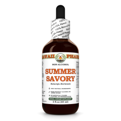 Summer Savory Alcohol-FREE Liquid Extract, Summer Savory (Satureja Hortensis) Dried Leaf Glycerite