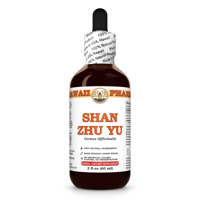 Shan Zhu Yu (Cornus Officinalis) Tincture, Wildcrafted Dried Fruit Liquid Extract