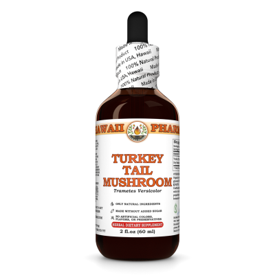 Turkey Tail Mushroom Liquid Extract, Turkey Tail Mushroom (Trametes Versicolor) Dried Mushroom Tincture
