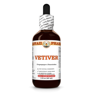 Vetiver, Khus (Chrysopogon Zizanioides) Tincture, Dried Root Liquid Extract, Vetiver, Herbal Supplement
