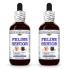 Feline Senior, Veterinary Natural Alcohol-FREE Liquid Extract, Pet Herbal Supplement 2x2 Oz
