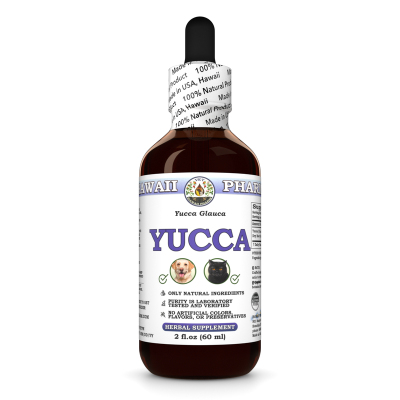 Yucca (Yucca Glauca) Wildcrafted Dried Root Veterinary Natural Alcohol-FREE Liquid Extract, Pet Herbal Supplement