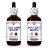 Dog Anti Worm, Veterinary Natural Alcohol-FREE Liquid Extract, Pet Herbal Supplement 2x2 Oz