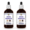 Dog Senior, Veterinary Natural Alcohol-FREE Liquid Extract, Pet Herbal Supplement 2x4 Oz