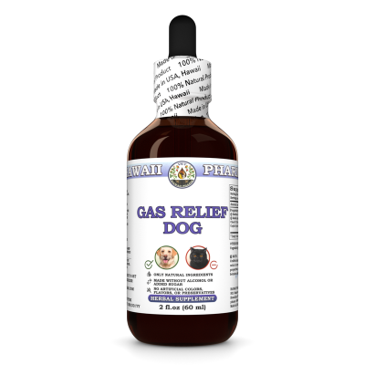 Gas Relief Dog, Veterinary Natural Alcohol-FREE Liquid Extract, Pet Herbal Supplement
