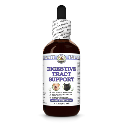 Digestive Tract Support, Veterinary Natural Alcohol-FREE Liquid Extract, Pet Herbal Supplement