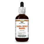 Vana Holy Basil (Ocimum Sp.) Tincture, Certified Organic Dried Leaf ALCOHOL-FREE Liquid Extract