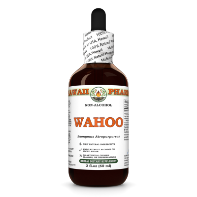Wahoo Alcohol-FREE Liquid Extract, Wahoo (Euonymus Atropurpureus) Dried Root Bark Powder Glycerite