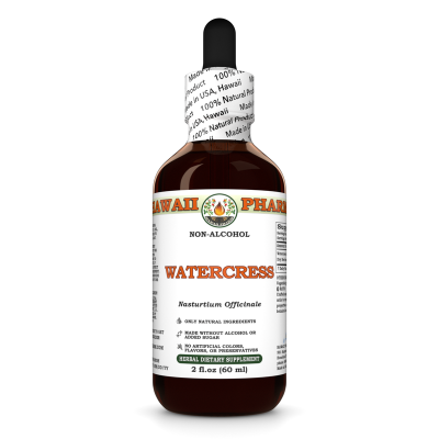 Watercress Alcohol-FREE Liquid Extract, OrganicWatercress (Nasturtium Officinale) Dried Herb Glycerite