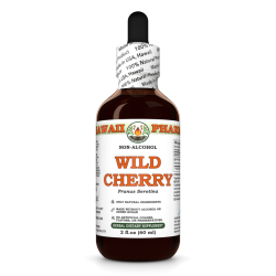 Wild Cherry Alcohol-FREE Liquid Extract, Organic Wild Cherry (Prunus Serotina) Dried Bark Glycerite