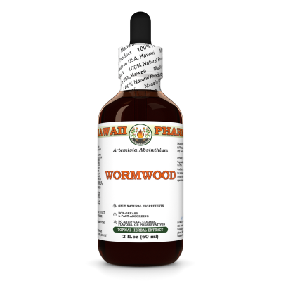 Wormwood Alcohol-FREE Liquid Extract, Organic Wormwood (Artemisia absinthium) Dried Herb Glycerite