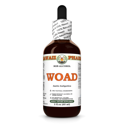 Woad (Isatis Indigotica) Glycerite, Dried Leaves Alcohol-Free Liquid Extract, Da Qing Ye, Glycerite Herbal Supplement