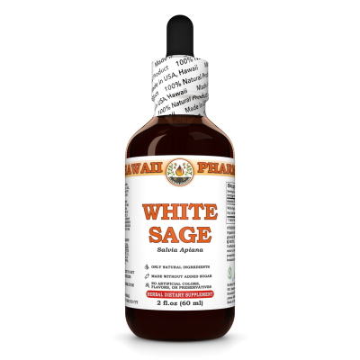 White Sage Liquid Extract, White Sage (Salvia Apiana) Leaf Tincture
