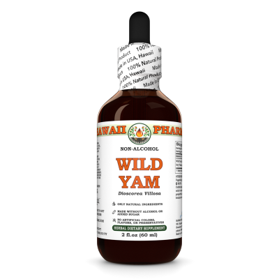 Wild Yam Alcohol-FREE Liquid Extract, Wild Yam (Dioscorea Villosa) Dried Tuber Glycerite