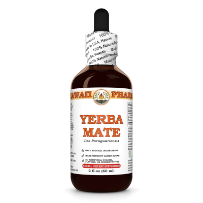 Yerba Mate Liquid Extract, Organic Yerba Mate (Ilex Paraguariensis) Dried Leaf Tincture
