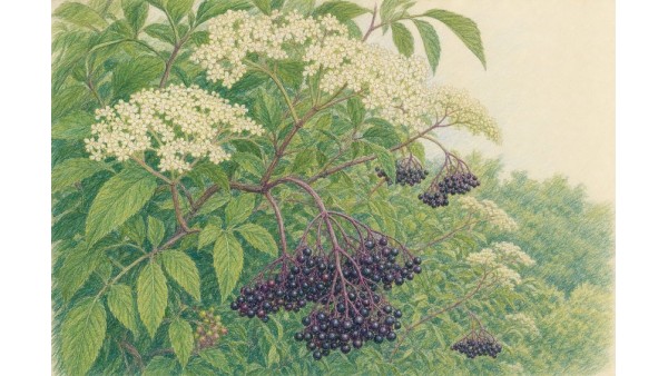 BLACK ELDERBERRY: FLOWERS, FOLKLORE, AND BERRIES