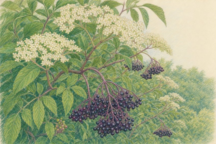 BLACK ELDERBERRY: FLOWERS, FOLKLORE, AND BERRIES