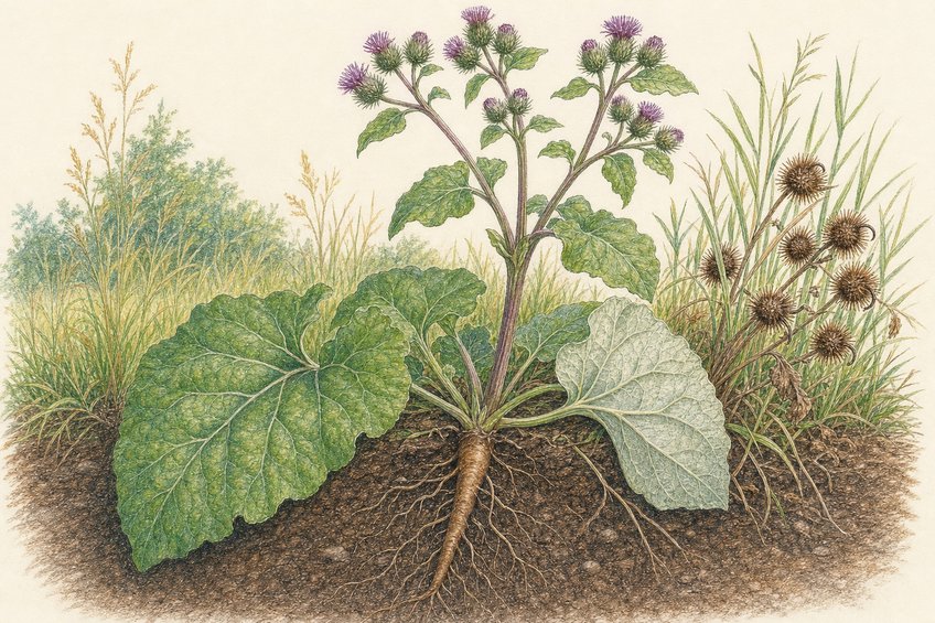 BURDOCK (ARCTIUM LAPPA): ROOTS, BURRS, AND LORE
