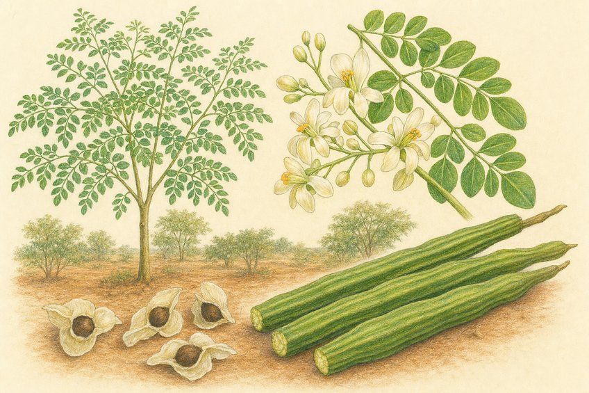 MORINGA OLEIFERA: THE DRUMSTICK TREE WITH AIRY LEAVES.