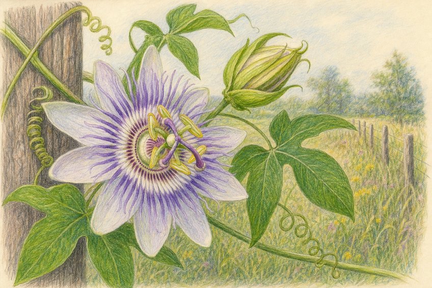 PASSION FLOWER: MAYPOP VINE OF SOUTHERN SUMMER FIELDS