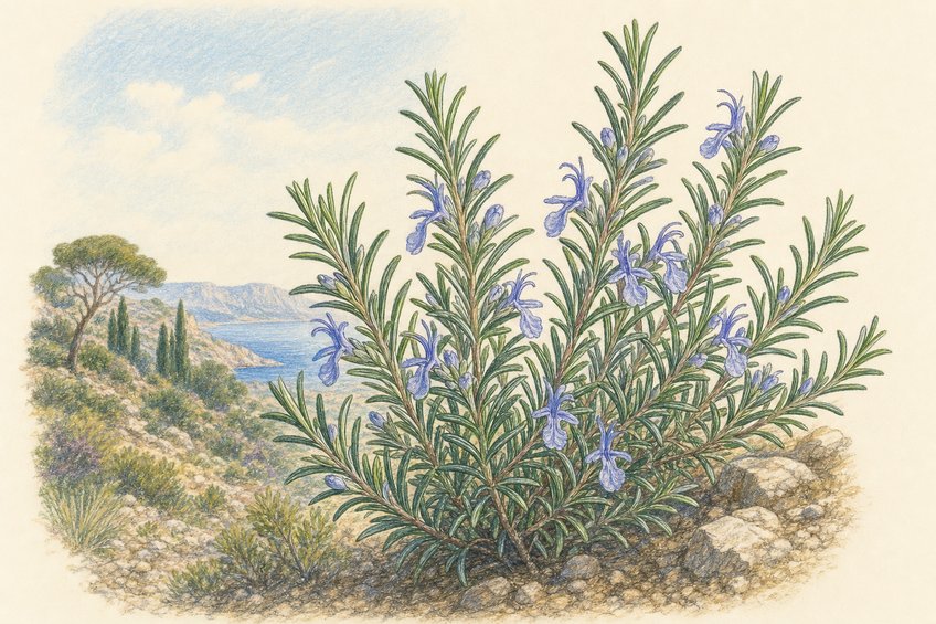 ROSEMARY - MEDITERRANEAN HERB OF MEMORY AND PINE SCENT