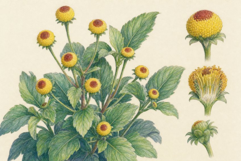 SPILANTHES (ACMELLA OLERACEA): BUZZING JAMBU HERB
