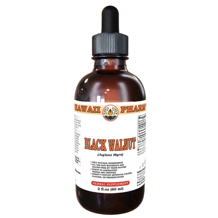 Black Walnut (Juglans Nigra) Tincture, Certified Organic Dried Leaf Liquid Extra