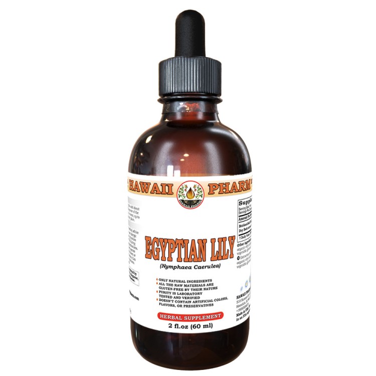 Egyptian Lily (Nymphaea Caerulea) Tincture, Wildcrafted Dried Flower Liquid Extr