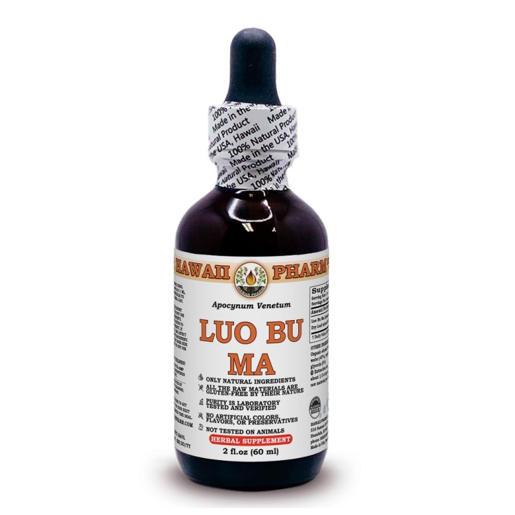 Luo Bu Ma Liquid Extract, Luo Bu Ma, Dogbane (Apocynum Venetum) Leaf Tincture