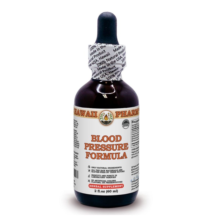 Blood Pressure Formula Liquid Extract, Hibiscus flower, Reishi mushroom, Garlic