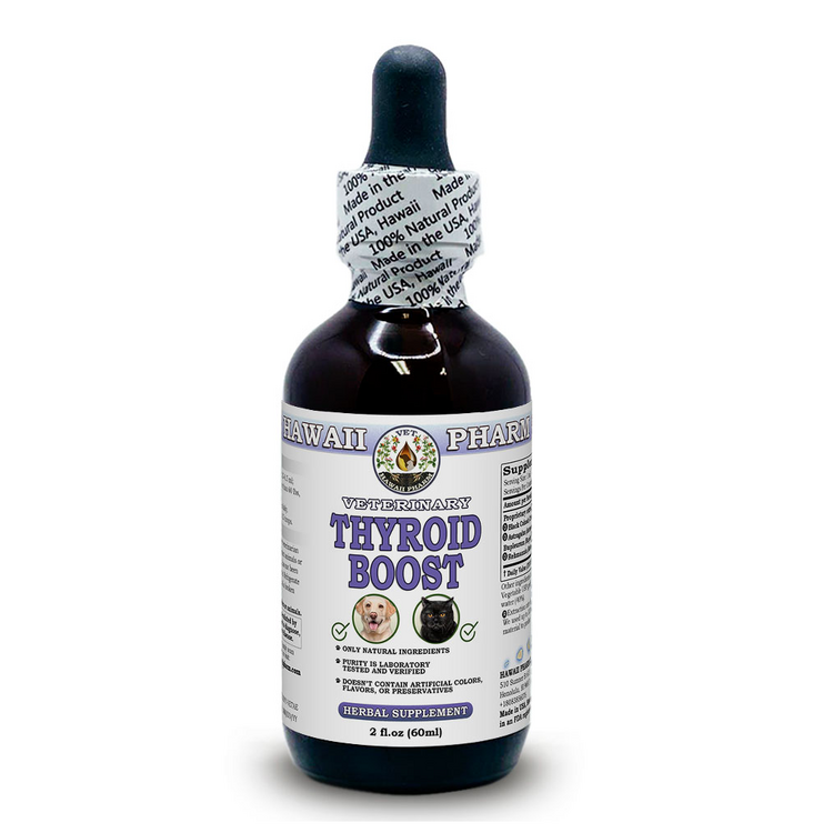 Thyroid Boost, Veterinary Natural Alcohol-FREE Liquid Extract, Pet Herbal Supple