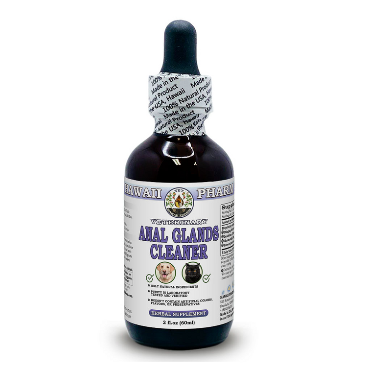 Anal Glands Cleaner, Veterinary Natural Alcohol-FREE Liquid Extract, Pet Herbal
