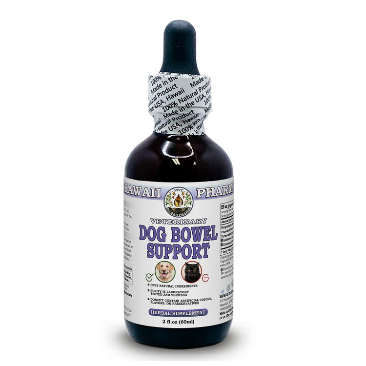 Dog Bowel Support, Veterinary Natural Alcohol-FREE Liquid Extract, Pet Herbal Su